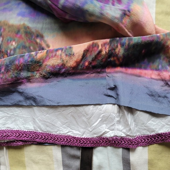 Anthropologie Moulinette Soeurs Silk Tree Print Dress, GUC, Size 2 - Picture 8 of 9